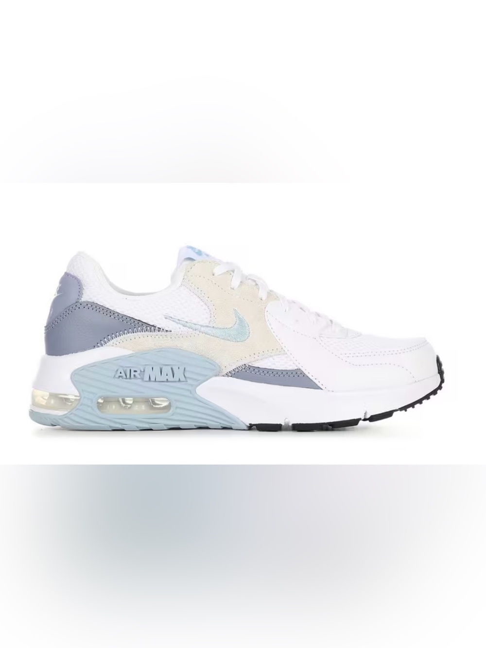 Nike Women’s Size 6.5 Air Max Excee Sneaker in White, Light Blue and Gray